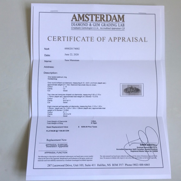 VINTAGE PLATINUM DIAMOND RING ROUND STONE MARQUISE - Picture 15 of 16